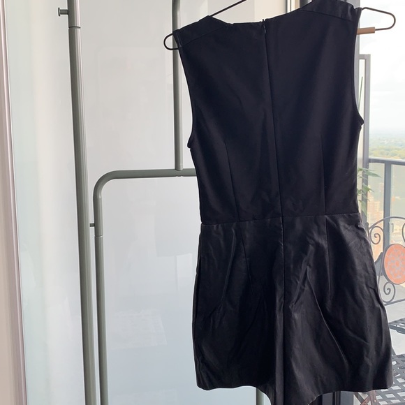 Zara Trafaluc Leather Romper with Pockets - Picture 4 of 6